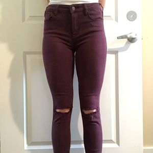 High rise jeans